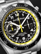 BELL & ROSS - BR V3-94 R.S.20 Limited Edition Automatic Chronograph 43mm Stainless Steel Watch, Ref. No. BRV394-RS20/SST