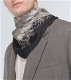 Acne Studios Printed silk scarf
