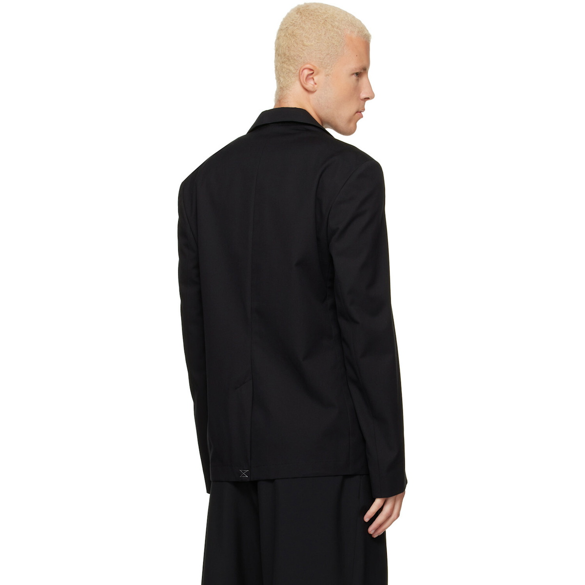 Dries Van Noten Black Cotton & Wool Twill Blazer