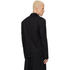 Dries Van Noten Black Cotton & Wool Twill Blazer
