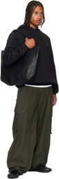Y-3 Black 'Y-3' Leather Tote