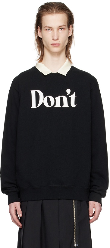Photo: UNDERCOVER Black 'Don't' Sweatshirt