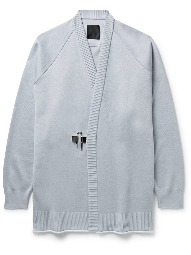 Photo: Givenchy - Embellished Wool and Silk-Blend Cardigan - Gray