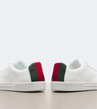 Gucci Ace Web Stripe leather sneakers