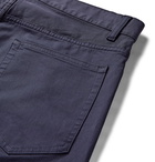 Theory - Haydin Slim-Fit Stretch Cotton-Twill Trousers - Blue