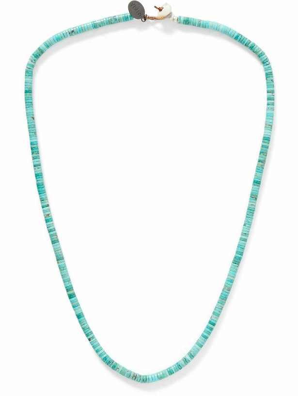 Photo: Mikia - Silver, Shell and Turquoise Beaded Necklace