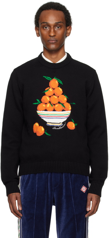 Photo: Casablanca Black 'Pyramide D'Oranges' Sweater