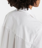 Loewe - Embroidered cotton poplin minidress
