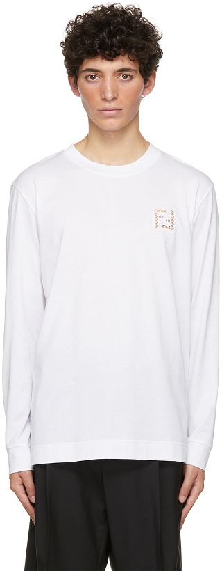 Photo: Fendi White 'Forever Fendi' Long Sleeve T-Shirt