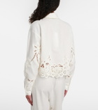 Veronica Beard Aderes cotton and linen shirt