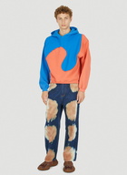 Swirl Hooded Sweatshirt in Blue