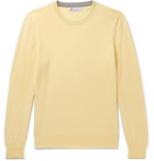 Brunello Cucinelli - Slim-Fit Cashmere Sweater - Yellow