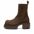 Rick Owens Women's Bogun Suede Ankle Boot in Dark Dust