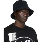 We11done Black Logo Bucket Hat