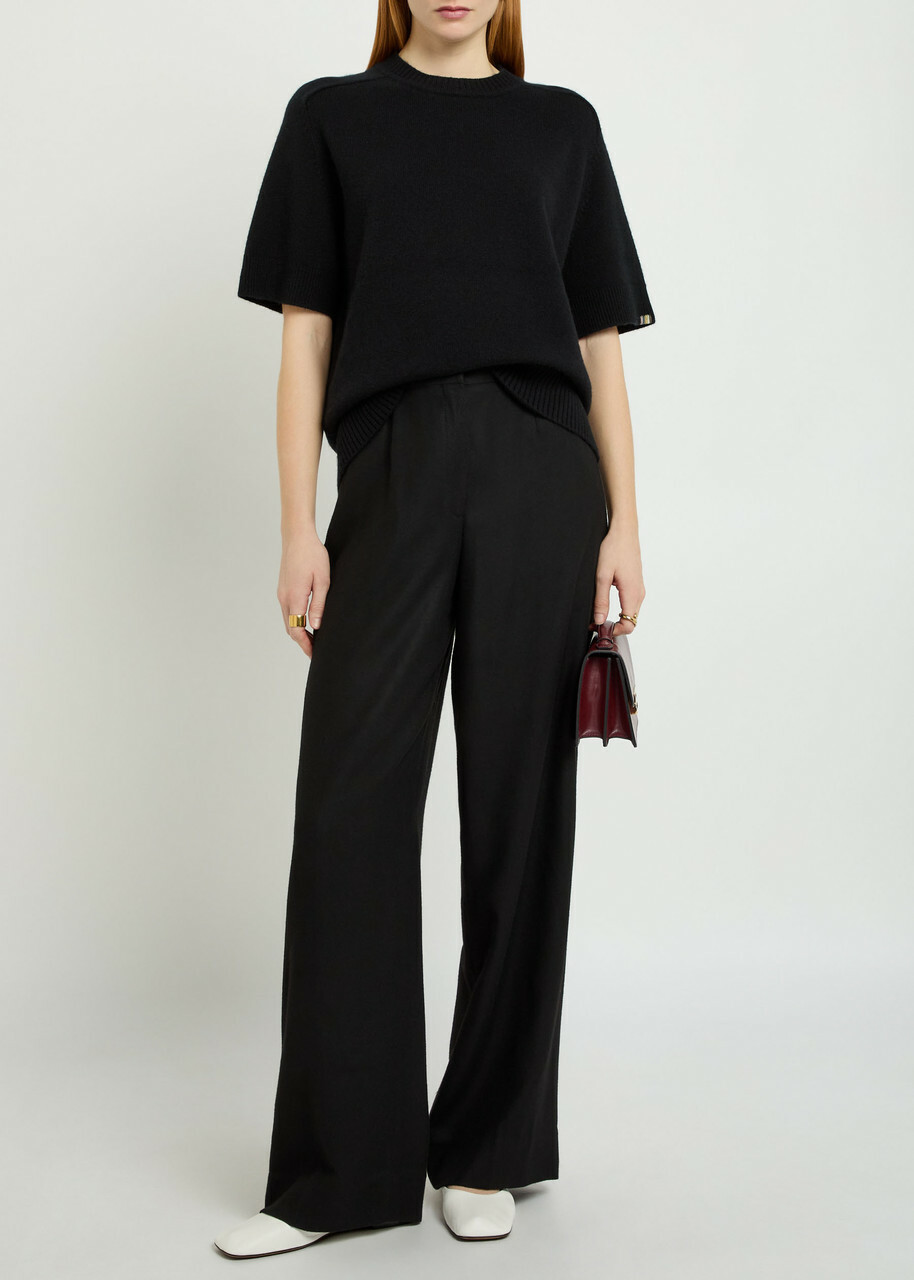 Extreme Cashmere N°454 Scott Cashmere-blend top - Black - One Size