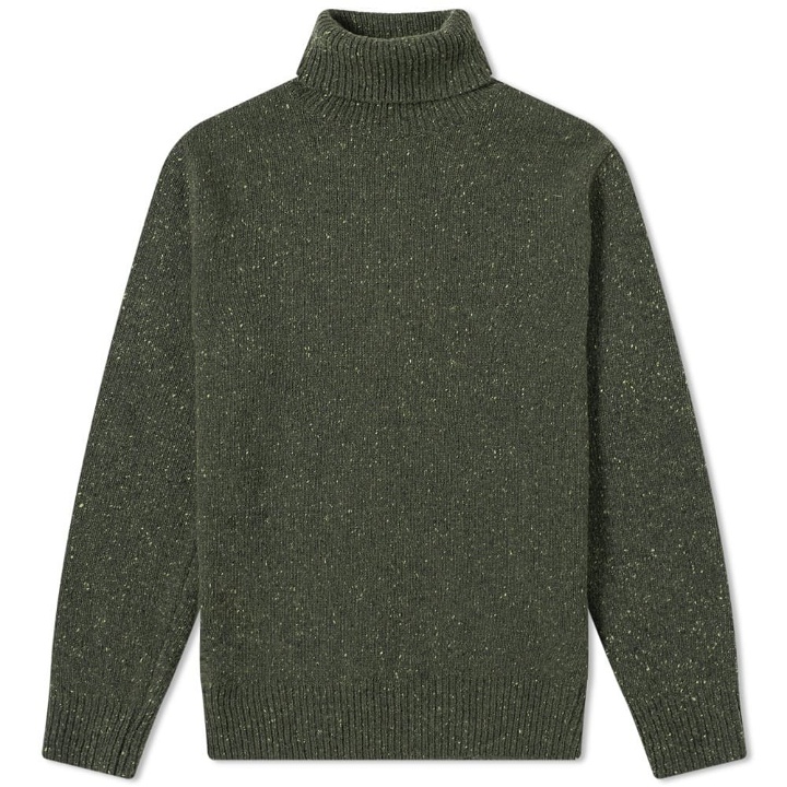 Photo: Universal Works Lambswool Fleck Roll Neck Knit