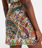 Etro Paisley sheer beach cover-up