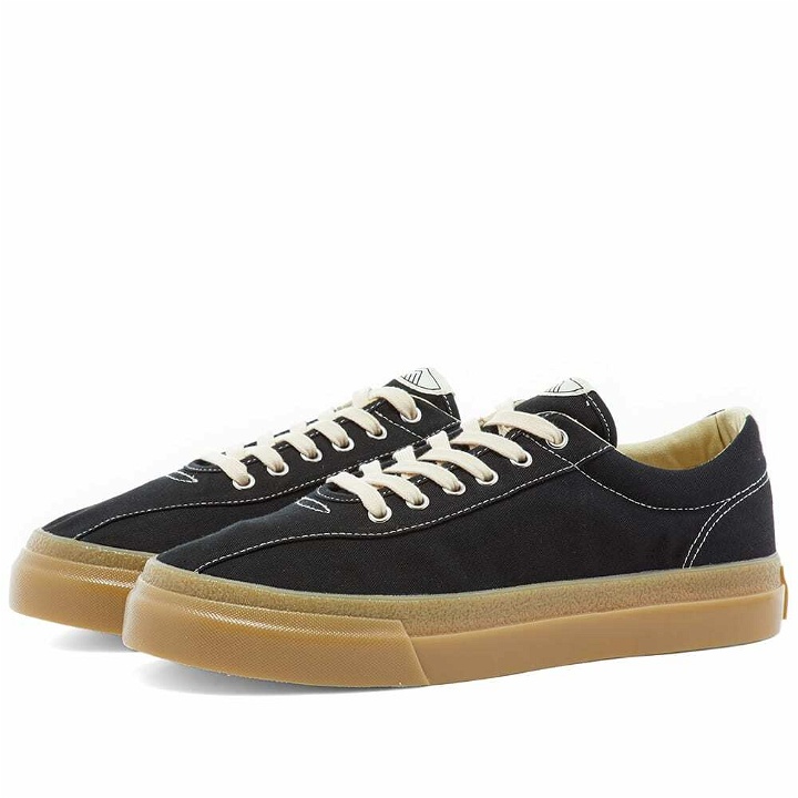 Photo: Stepney Workers Club Men's Dellow Canvas Sneakers in Black/Gum