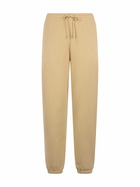 MC2 Saint Barth Woman Beige Cotton Fleece Jogger Pants Odalys