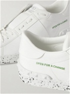 Valentino - Valentino Garavani Open for a Change Printed Faux Leather Sneakers - White
