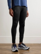 ON - Performance Logo-Print Stretch Recycled-Jersey Running Tights - Black