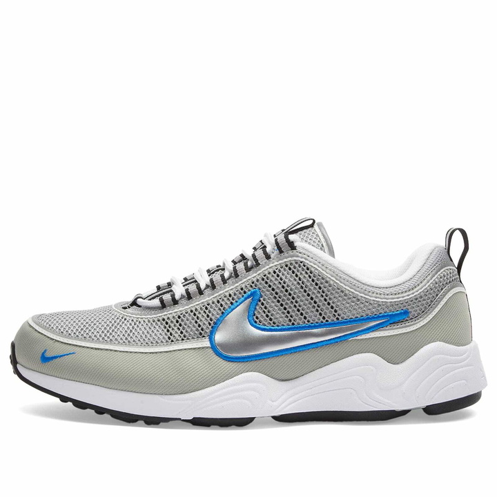 Photo: Nike Air Zoom Spiridon SP Sneaker in Silver/White/Blue