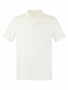 Fedeli Cotton Polo Shirt With Open Collar