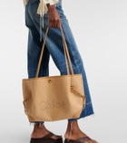 Chloé Medium leather-trimmed canvas tote bag