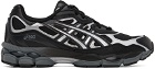 Asics Black & Silver Gel-NYC Sneakers