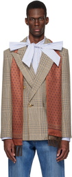 Valentino Beige Double-Breasted Blazer