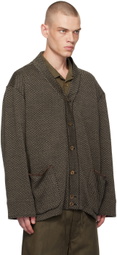 Aviva Jifei Xue Beige Wool Cardigan