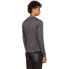 Balmain Grey Long Sleeve Tunisian T-Shirt