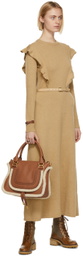 Chloé Brown Calfskin Franne Sock Ankle Boots