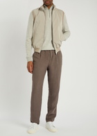 Brunello Cucinelli Water Resistant Sleeveless Nylon Gilet Brown