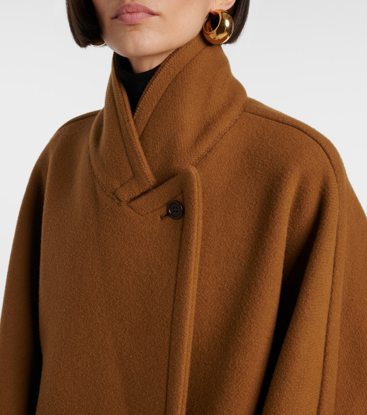 Fforme Yves wool-blend wrap coat
