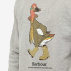 Barbour x NOAH Duck Crew Sweat in Grey Marl