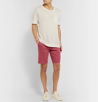 Altea - Slim-Fit Stretch Slub Linen and Cotton-Blend Twill Shorts - Pink