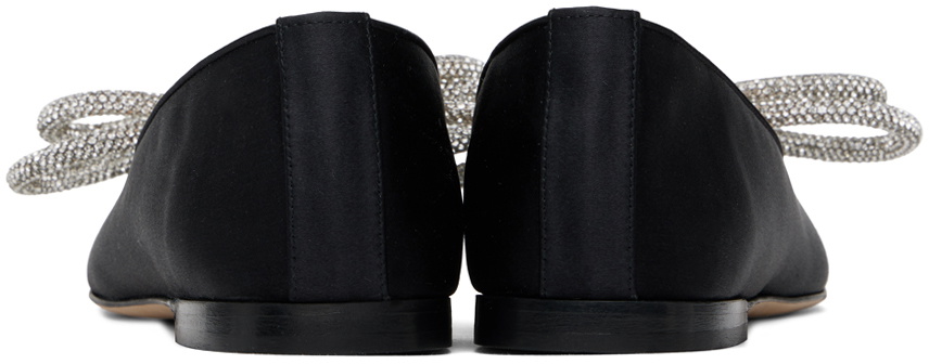 MACH & MACH Black Double Bow 10 Ballerina Flats