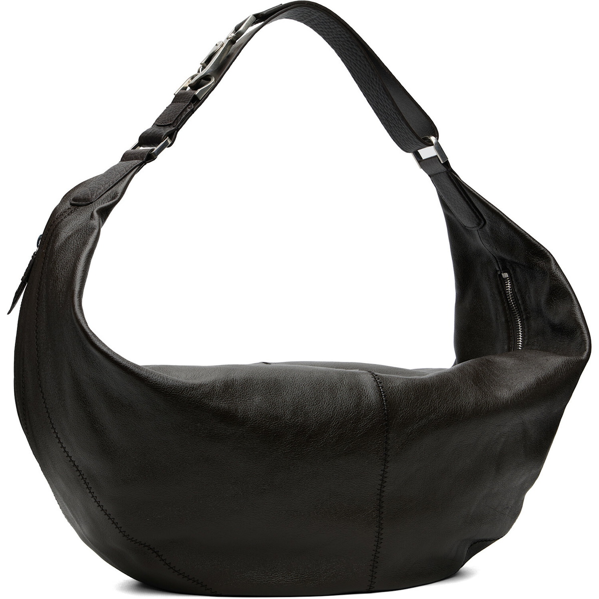 LEMAIRE Brown Large Quiver Clip Bag