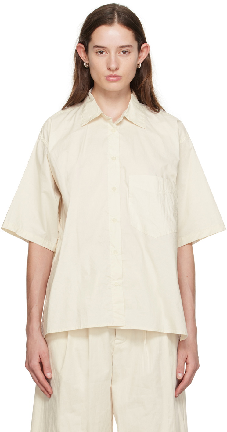 Shiori Short Sleeve Top - Off White