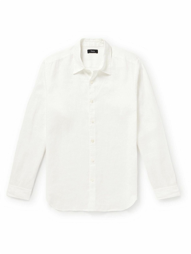 Photo: Theory - Irving Linen Shirt - White
