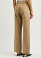 Rejina Pyo Cathy Straight-leg Cotton-blend Trousers Beige