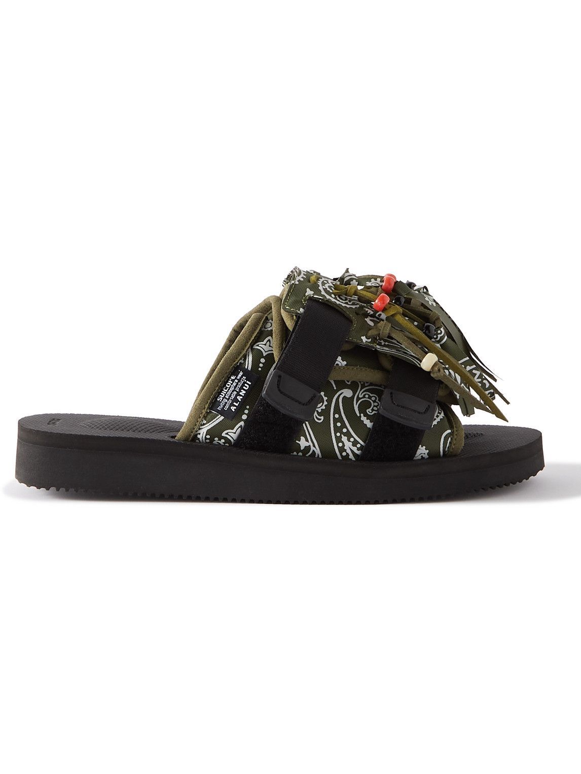Alanui - Suicoke Fringed Canvas Sandals - Green Alanui