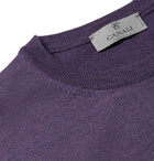 Canali - Mélange Merino Wool Sweater - Purple