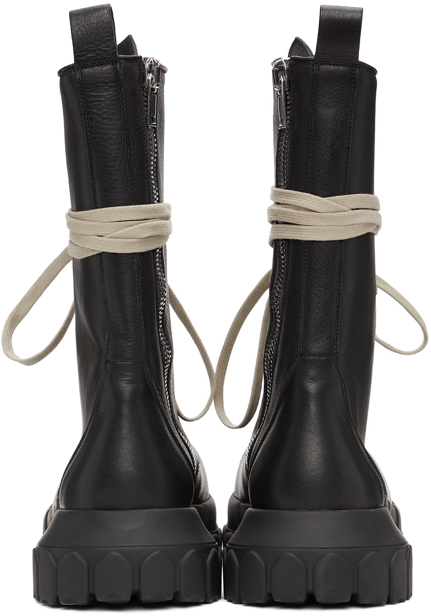 Rick Owens Black Bozo Tractor Boots Rick Owens