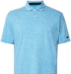 Nike Golf - Tiger Woods Vapor Striped Dri-FIT Polo Shirt - Blue