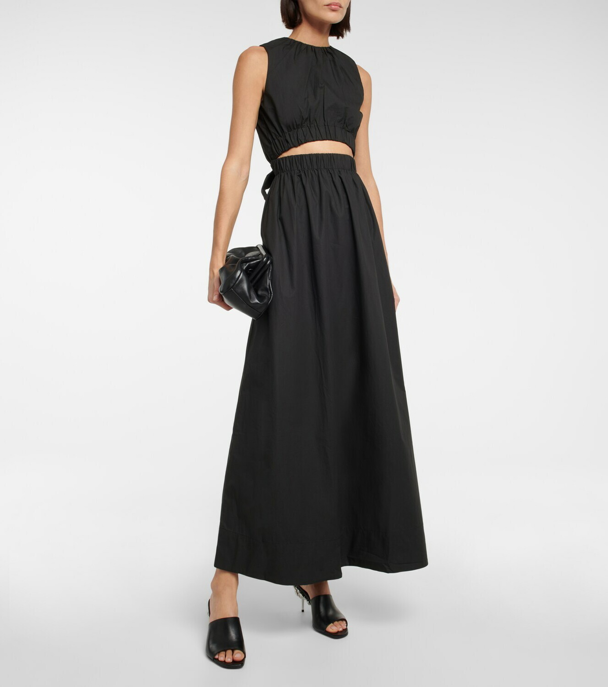 white christmas dresses Zaloma Cut Out Maxi Dress Black