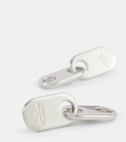 Acne Studios Chain Lock logo drop earrings
