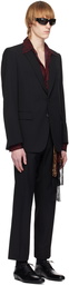 Dries Van Noten Black Twin Vent Suit