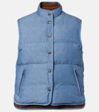 Loro Piana Kris cotton chambray puffer jacket